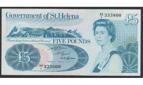 Святая Елена 5 фунтов 1981 г. (Saint Helena 5 pounds 1981) P 7b: XF/aUNC