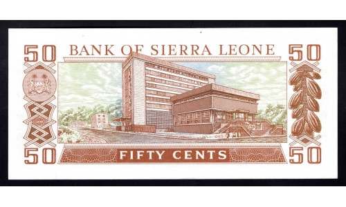 Сьерра - Леоне 50 центов ND (1984 г.) (SIERRA LEONE 50 cents ND (1984)) P 4е: UNC