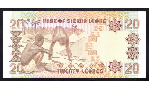 Сьерра - Леоне 20 леоне 1984 г. (SIERRA LEONE 20 leones 1984 g.) P 14b: UNC