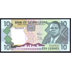 Сьерра - Леоне 10 леоне 1988 г. (SIERRA LEONE 10 leones 1988 g.) P 15: UNC