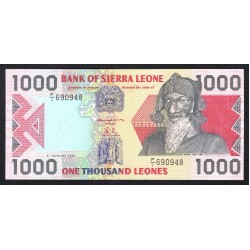 Сьерра - Леоне 1000 леоне 1993 г. (SIERRA LEONE 1000 leones 1993) P 20а: UNC
