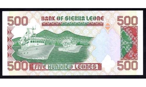 Сьерра - Леоне 500 леоне 1991 г. (SIERRA LEONE 500 leones 1991) P 19: UNC