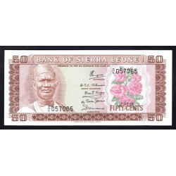 Сьерра - Леоне 50 центов ND (1979 г.) (SIERRA LEONE 50 cents ND (1979 g.)) P4с:Unc