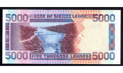 Сьерра - Леоне 5000 леоне 2003 г. (SIERRA LEONE 5000 leones 2003) P 27b: UNC