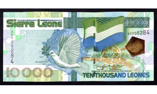 Сьерра - Леоне 10000 леоне 2007 г. (SIERRA LEONE 10000 leones 2007) P 29b: UNC