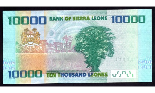 Сьерра - Леоне 10000 леоне 2013 г. (SIERRA LEONE 10000 leones 2013) P 33b: UNC