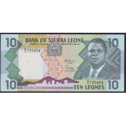 Сьерра - Леоне 10 леоне 1988 г. (SIERRA LEONE 10 leones 1988 g.) P 15: UNC