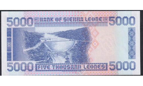 Сьерра - Леоне 5000 леоне 1993 г. (SIERRA LEONE 5000 leones 1993) P 21а: UNC
