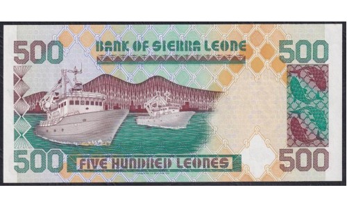 Сьерра - Леоне 500 леоне 1998 г. (SIERRA LEONE 500 leones 1998) P 23b: UNC