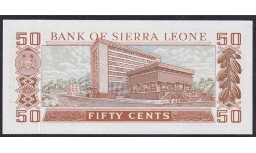 Сьерра - Леоне 50 центов ND (1979 г.) (SIERRA LEONE 50 cents ND (1979)) P 4с: UNC