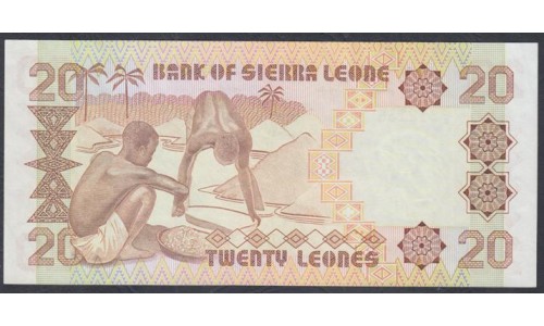 Сьерра - Леоне 20 леоне 1988 г. (SIERRA LEONE 20 leones 1988) P 16: UNC