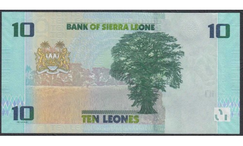 Сьерра - Леоне 10 леоне 2022 г. (SIERRA LEONE 10 leones 2022) P W37: UNC