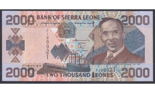 Сьерра - Леоне 2000 леоне 2002 г. (SIERRA LEONE 2000 leones 2002) P 26а: UNC