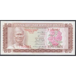 Сьерра - Леоне 50 центов 1980 г. (SIERRA LEONE 50 cents 1980) P 9: UNC