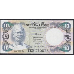 Сьерра - Леоне 10 леоне 1984 года (SIERRA LEONE 10 leones 1984) P 8c: UNC