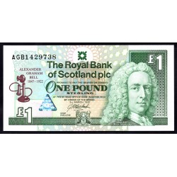 Шотландия 1 фунт 1997 (SCOTLAND 1 Pound Sterling 1997) P 359 : UNC