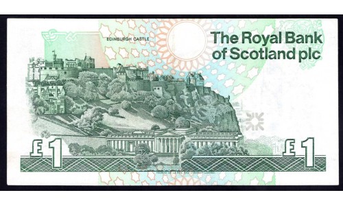 Шотландия 1 фунт 1992 (SCOTLAND 1 Pound Sterling 1992) P 356a : UNC