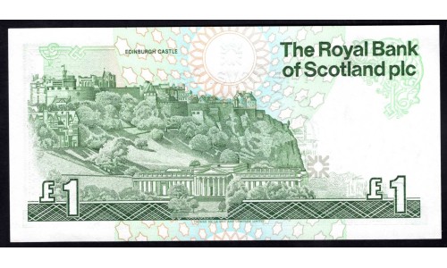 Шотландия 1 фунт 1987 (SCOTLAND 1 Pound Sterling 1987) P 346a : UNC
