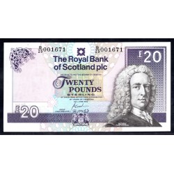 Шотландия 20 фунтов 2000 (SCOTLAND 20 Pounds Sterling 2000) P 354d : UNC