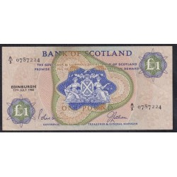 Шотландия 1 фунт 17.07.1968 г. (SCOTLAND 1 Pound  17.07.1968) P 109a: UNC--