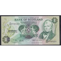 Шотландия 1 фунт 1984 (SCOTLAND 1 Pound 1984) P 111f(2): UNC