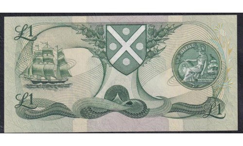 Шотландия 1 фунт 1984 (SCOTLAND 1 Pound 1984) P 111f(2): UNC