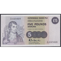 Шотландия 5 фунтов 1983 год  (SCOTLAND 5 Pounds Sterling 1983) P 212b: UNC