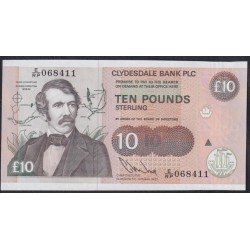 Шотландия 10 фунтов 1993 год, РЕДКИЕ  (SCOTLAND 10 Pounds Sterling 1993) P 219b: UNC