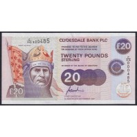 Шотландия 20 фунтов 1997 год (SCOTLAND 20 Pounds Sterling 1997) P 227(1): UNC