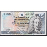 Шотландия 5 фунтов 1990 (SCOTLAND 5 Pounds Sterling 1990) P 352a: UNC