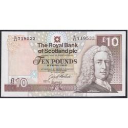 Шотландия 10 фунтов 1992 (SCOTLAND 10 Pounds Sterling 1992) P 353a(1): UNC