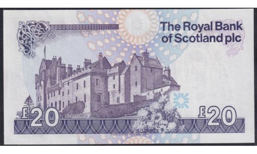 Шотландия 20 фунтов 1992 год (SCOTLAND 20 Pounds Sterling 1992) P 354b(1): UNC