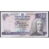 Шотландия 20 фунтов 1993 год (SCOTLAND 20 Pounds Sterling 1993) P 354b(2): UNC