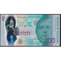 Шотландия 100 фунтов 2021 года, ПОЛИМЕР (SCOTLAND 100 Pounds Sterling 2021, POLYMER) PW 135: UNC