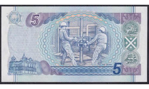 Шотландия 5 фунтов 1995 год, AA001027 (SCOTLAND 5 Pounds 1995) P 119a: UNC