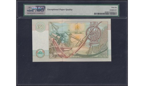 Шотландия 50 фунтов 1996года, A/AB 011303 (BANK OF SCOTLAND 50 Pounds  1996) P 225: PMG 66 Gem UNC EPQ