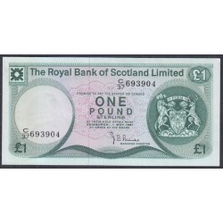 Шотландия 1 фунт 1981 (SCOTLAND 1 Pound 1981) P 336: UNC