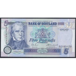 Шотландия 5 фунтов 2002 (SCOTLAND 5 Pounds 2002) P 119d: UNC