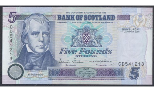 Шотландия 5 фунтов 2006 (SCOTLAND 5 Pounds 2006) P 119e: UNC