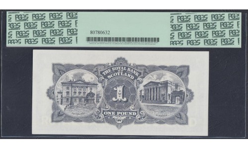 Шотландия 1 фунт 1965 г. (SCOTLAND 1 Pound 1965) P 325b: aUNC 58 PPQ