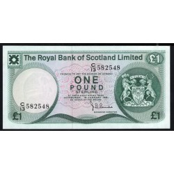 Шотландия 1 фунт 1981 (SCOTLAND 1 Pound 1981) P 336: UNC