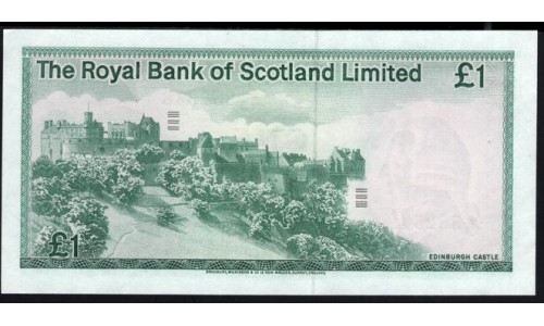 Шотландия 1 фунт 1981 (SCOTLAND 1 Pound 1981) P 336: UNC
