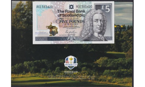Шотландия 5 фунтов 2014 года, в Буклете (SCOTLAND 5 Pounds Sterling 2014) P 369 : UNC