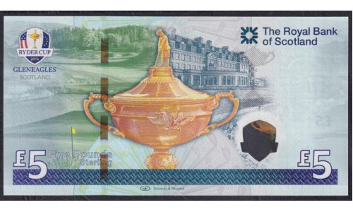 Шотландия 5 фунтов 2014 года, в Буклете (SCOTLAND 5 Pounds Sterling 2014) P 369 : UNC