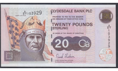 Шотландия 20 фунтов 2006 (SCOTLAND 20 Pounds Sterling 2006) P 229H : UNC