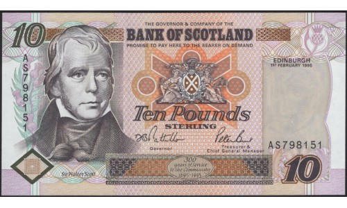 Шотландия 10 фунтов 1995 (SCOTLAND 10 Pounds 1995) P 120a : UNC