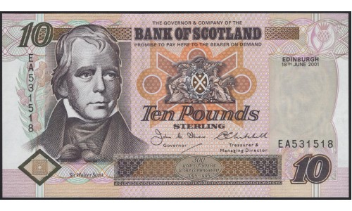 Шотландия 10 фунтов 1998 (SCOTLAND 10 Pounds 1998) P 120d : UNC