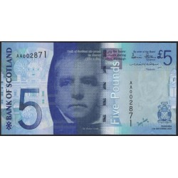 Шотландия 5 фунтов 2007 (SCOTLAND 5 Pounds 2007) P 124а : UNC