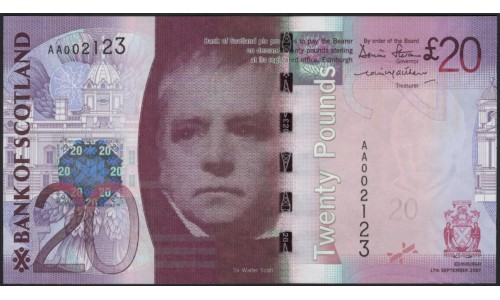 Шотландия 20 фунтов 2007 (SCOTLAND 20 Pounds 2007) P 126a : UNC