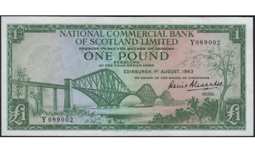 Шотландия 1 фунт 1963 (SCOTLAND 1 Pound 1963) P 269a : aUNC